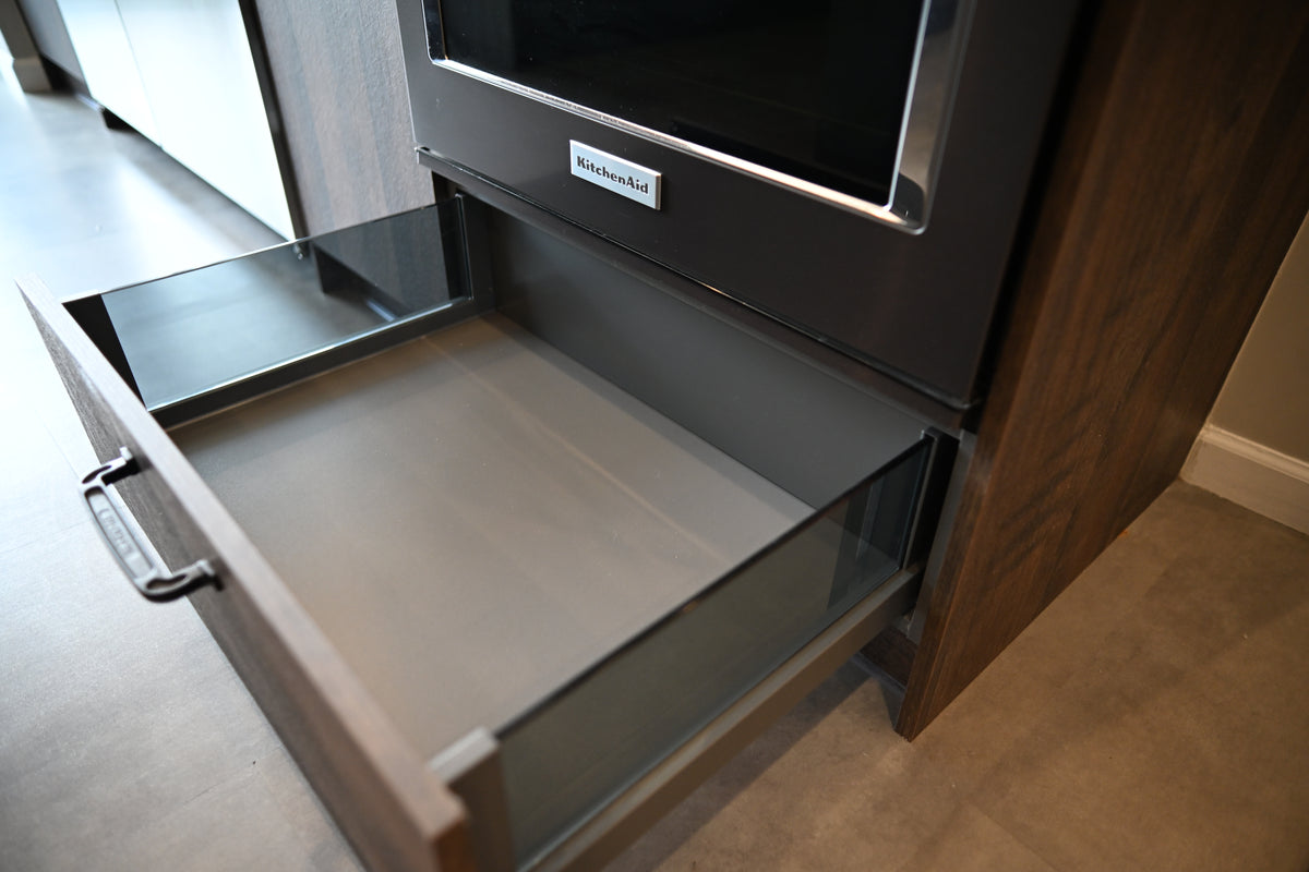 Wren Elements Swiss Oak Matte Modern Kitchen with JennAir Appliances