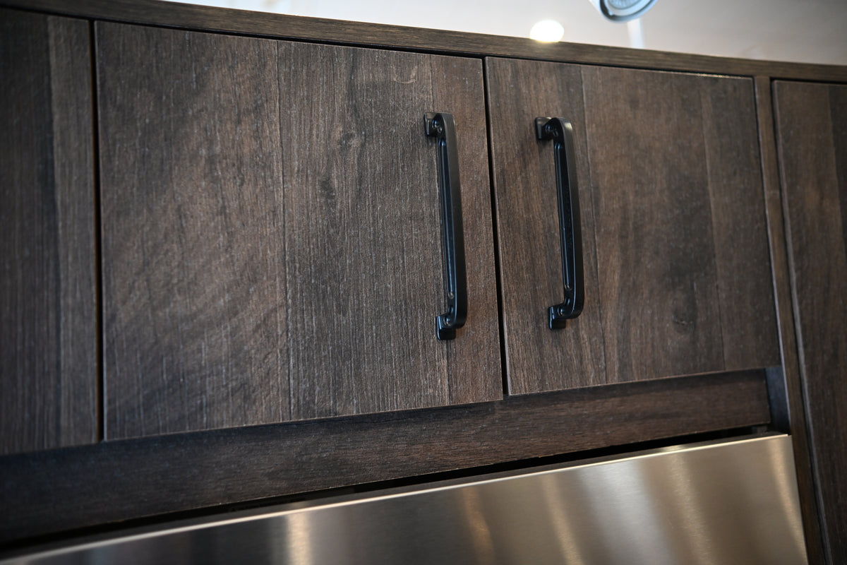 Wren Elements Swiss Oak Matte Modern Kitchen with JennAir Appliances