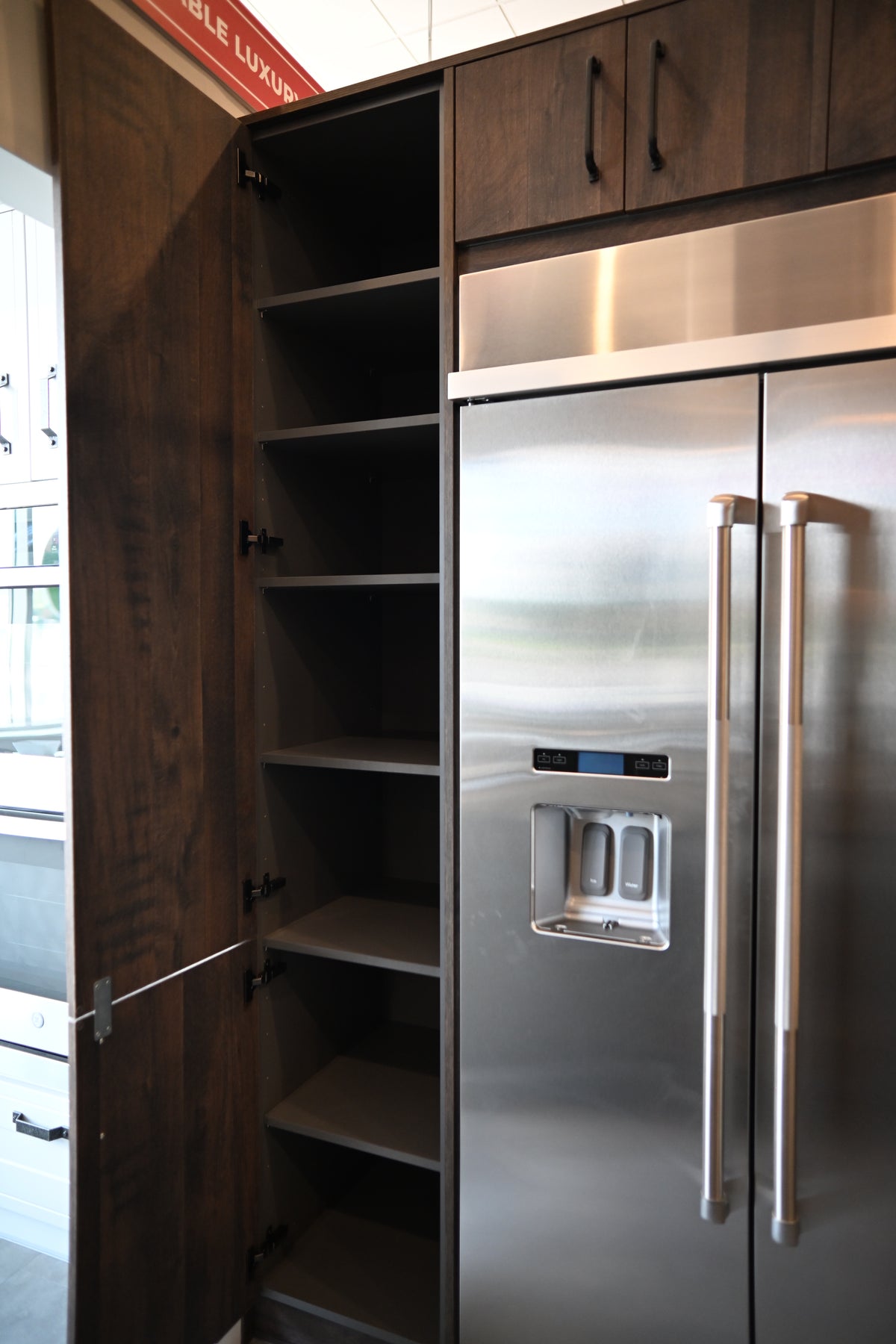 Wren Elements Swiss Oak Matte Modern Kitchen with JennAir Appliances