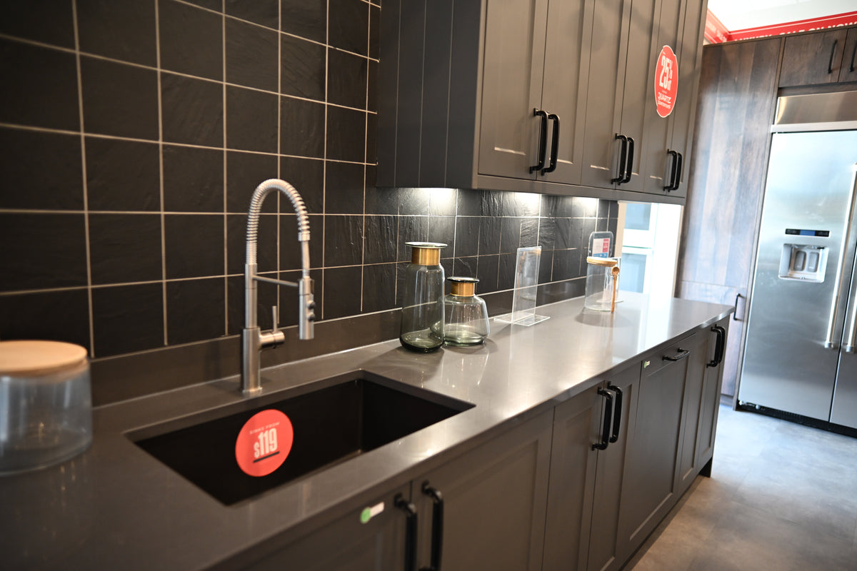 Wren Elements Swiss Oak Matte Modern Kitchen with JennAir Appliances