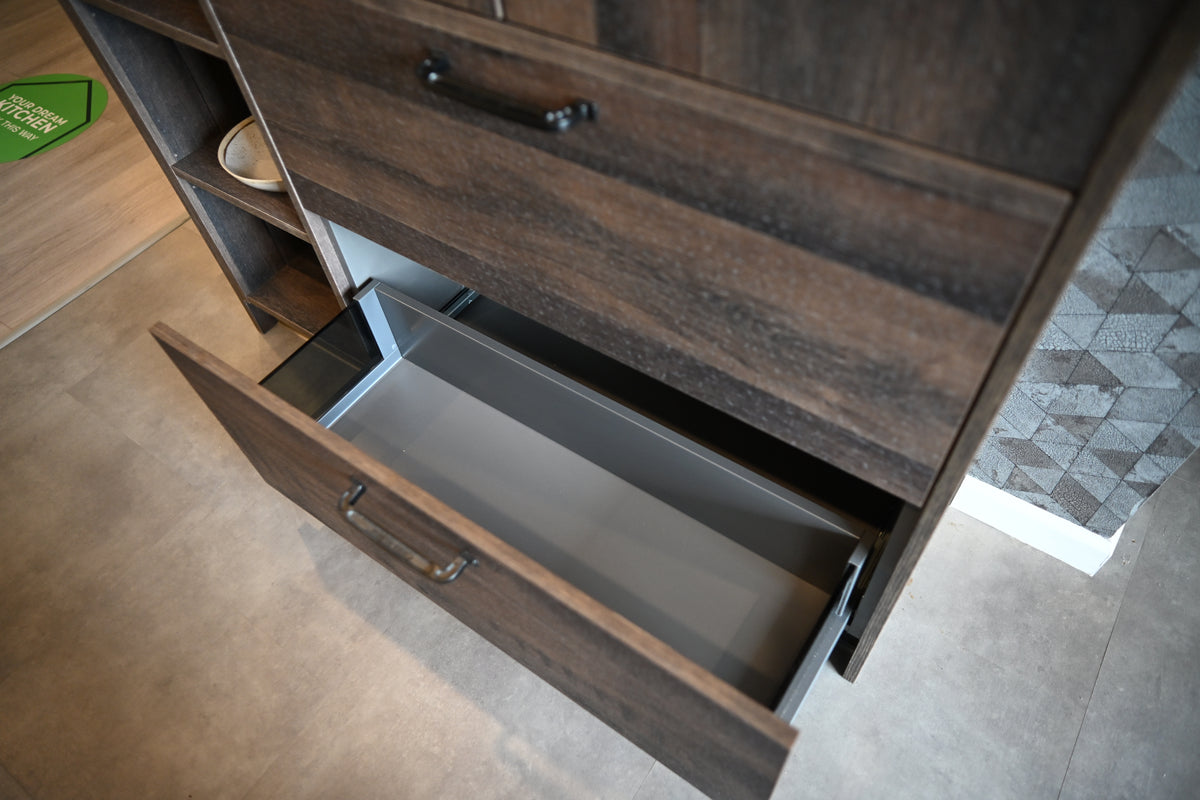Wren Elements Swiss Oak Matte Modern Kitchen with JennAir Appliances