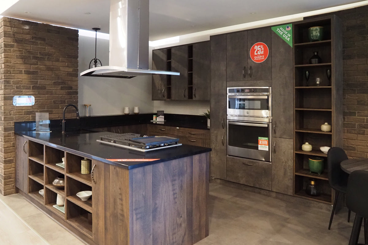 Wren Elements Swiss Oak and Italian Concrete Matte Modern Kitchen