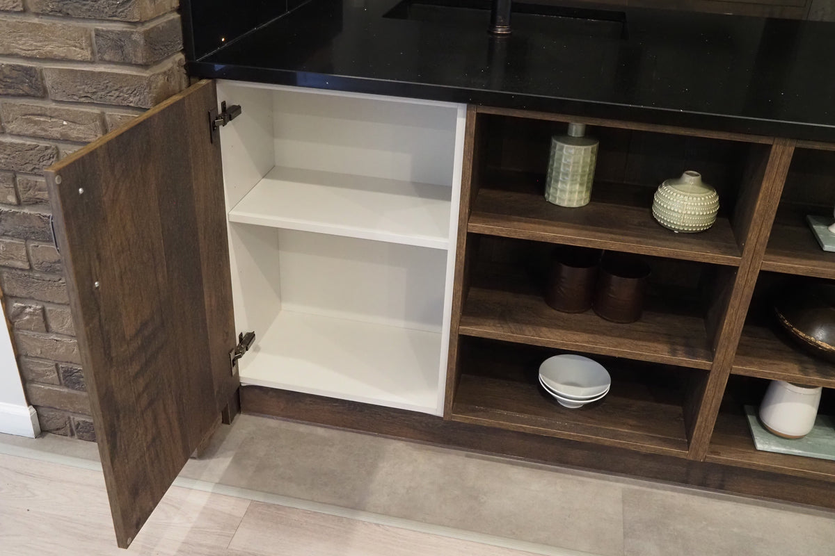 Wren Elements Swiss Oak and Italian Concrete Matte Modern Kitchen