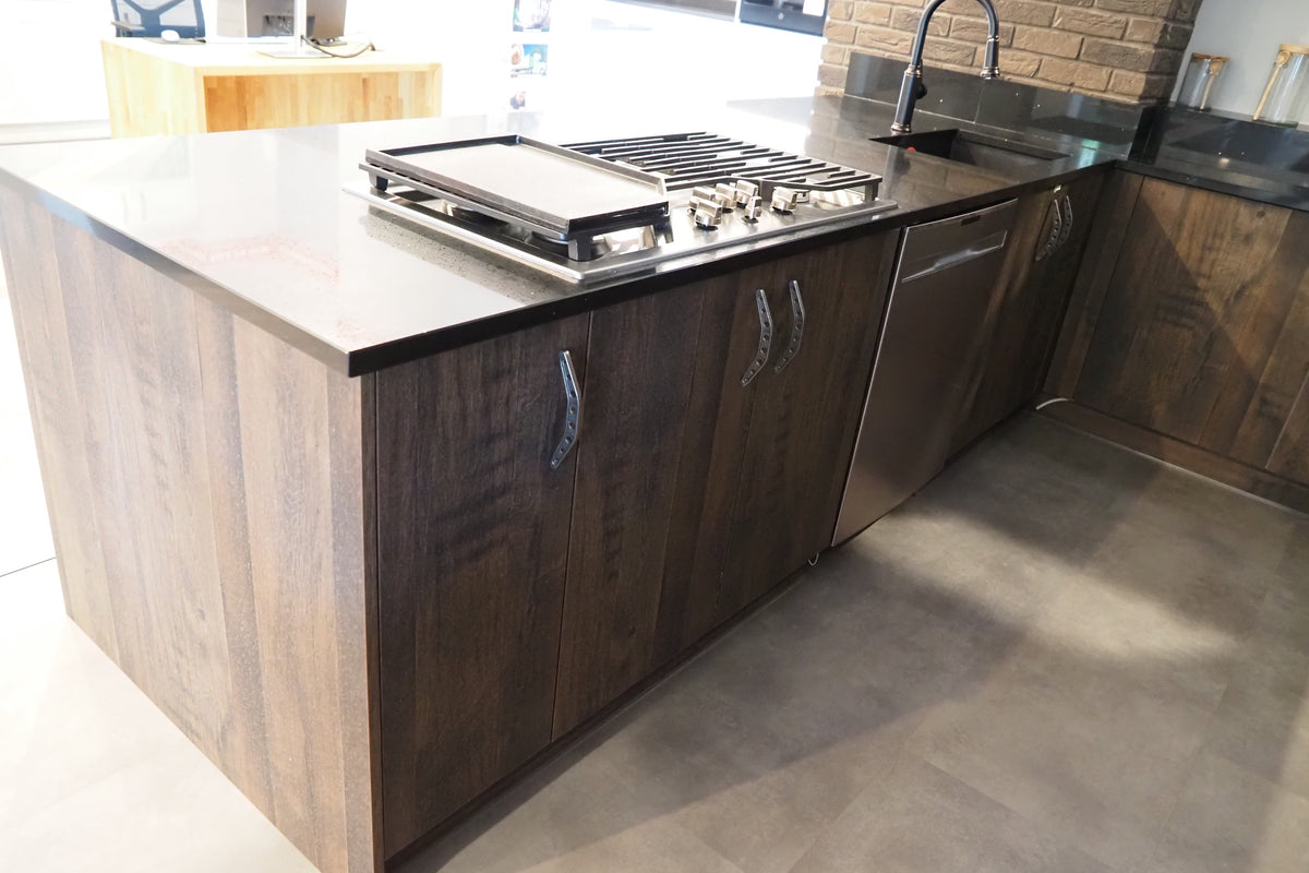 Wren Elements Swiss Oak and Italian Concrete Matte Modern Kitchen