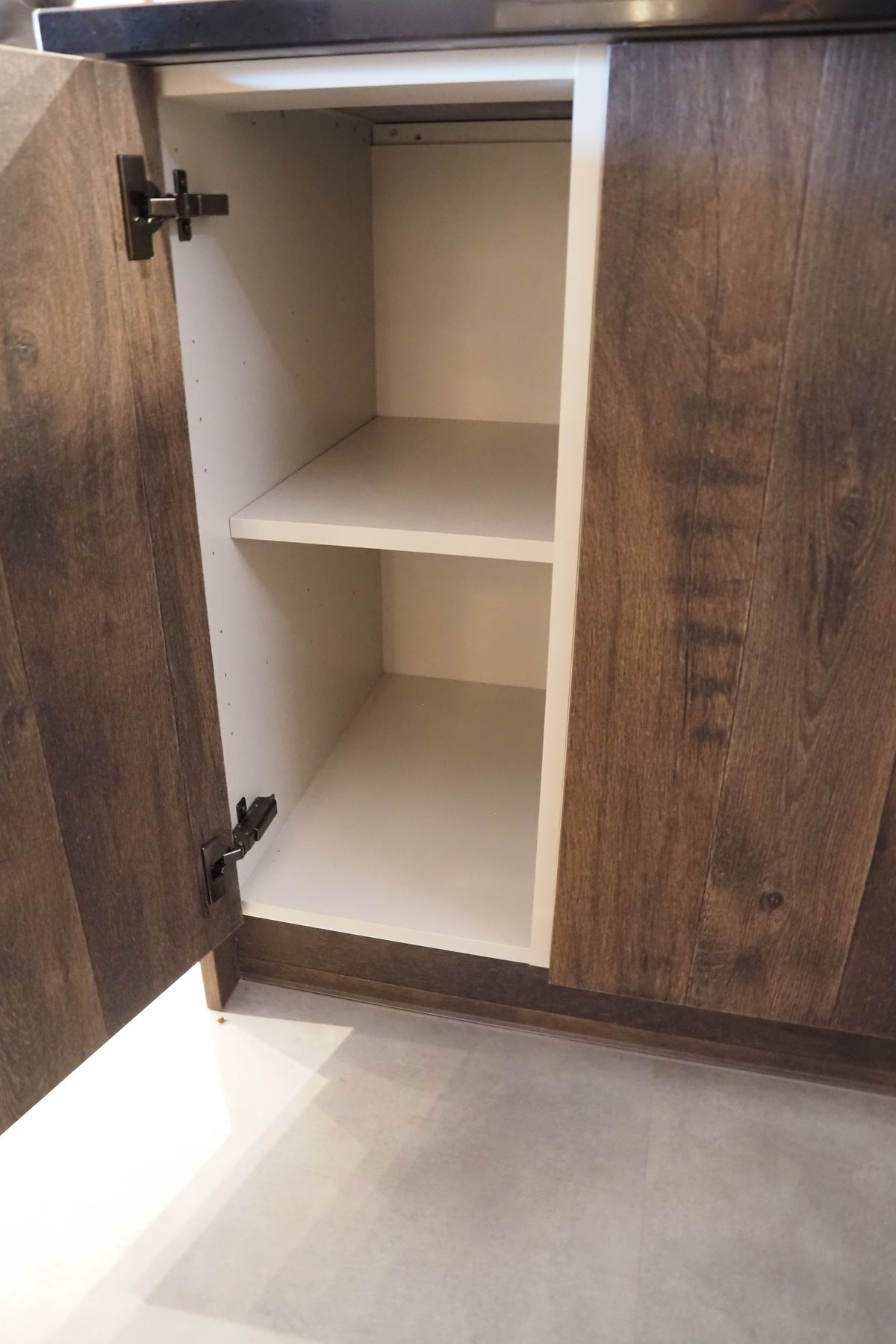 Wren Elements Swiss Oak and Italian Concrete Matte Modern Kitchen