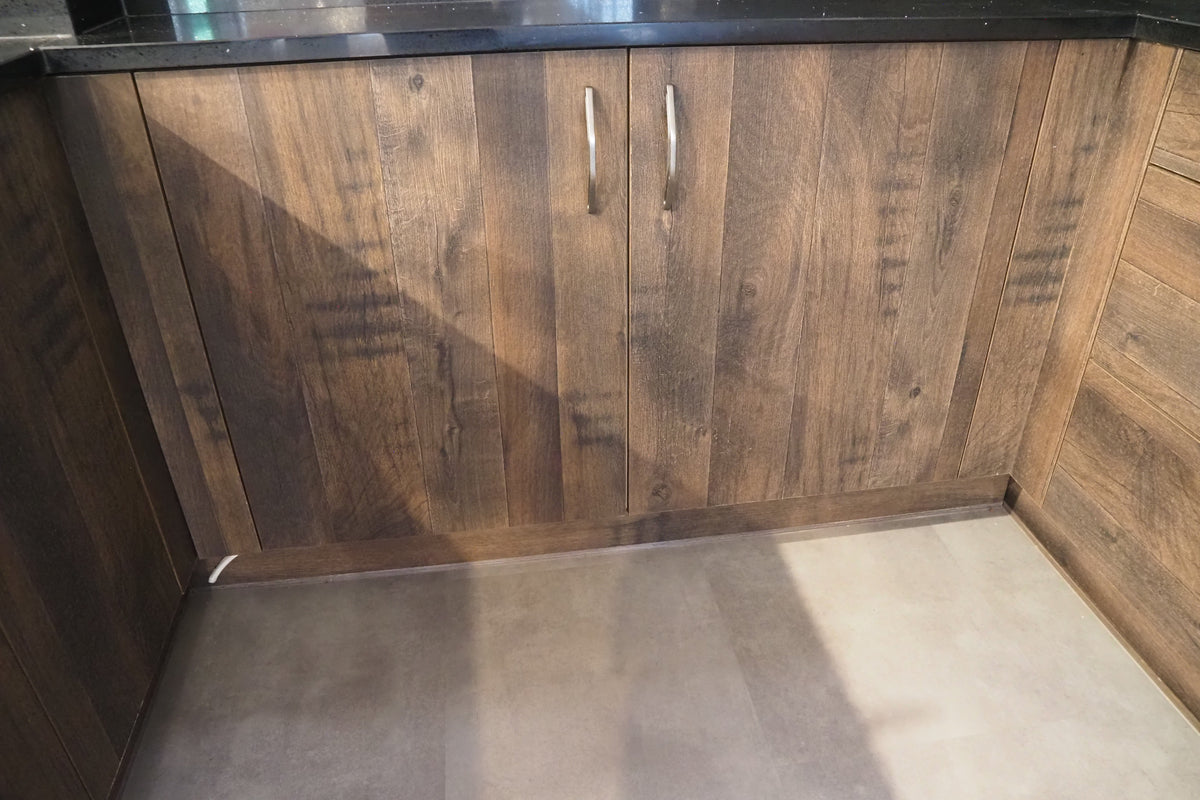 Wren Elements Swiss Oak and Italian Concrete Matte Modern Kitchen