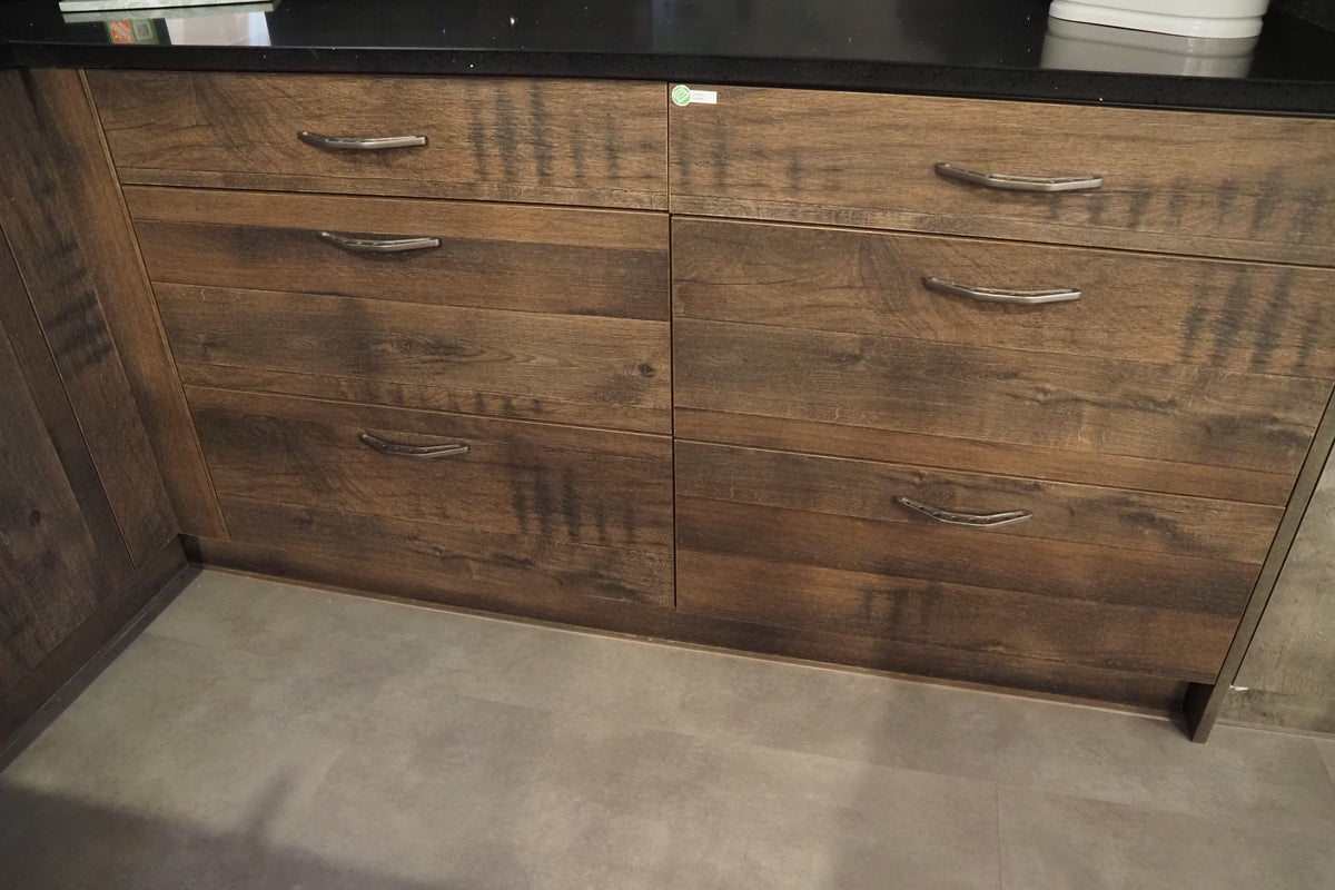 Wren Elements Swiss Oak and Italian Concrete Matte Modern Kitchen