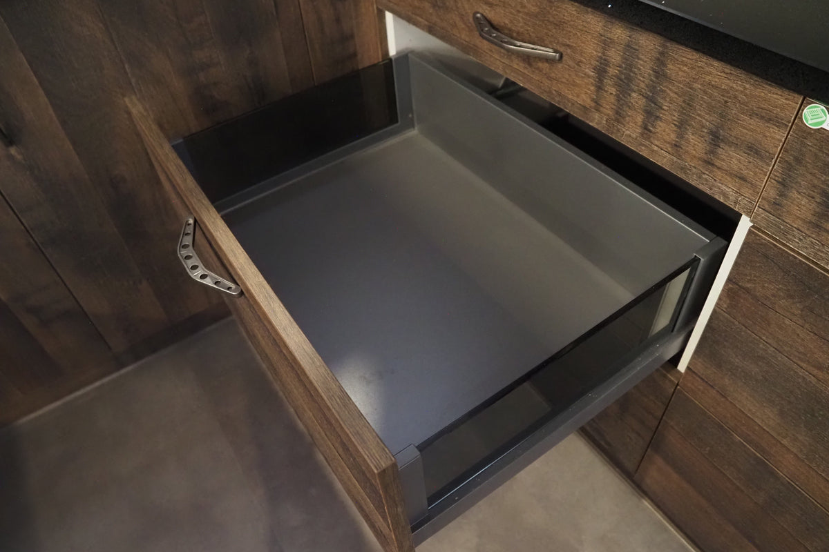 Wren Elements Swiss Oak and Italian Concrete Matte Modern Kitchen