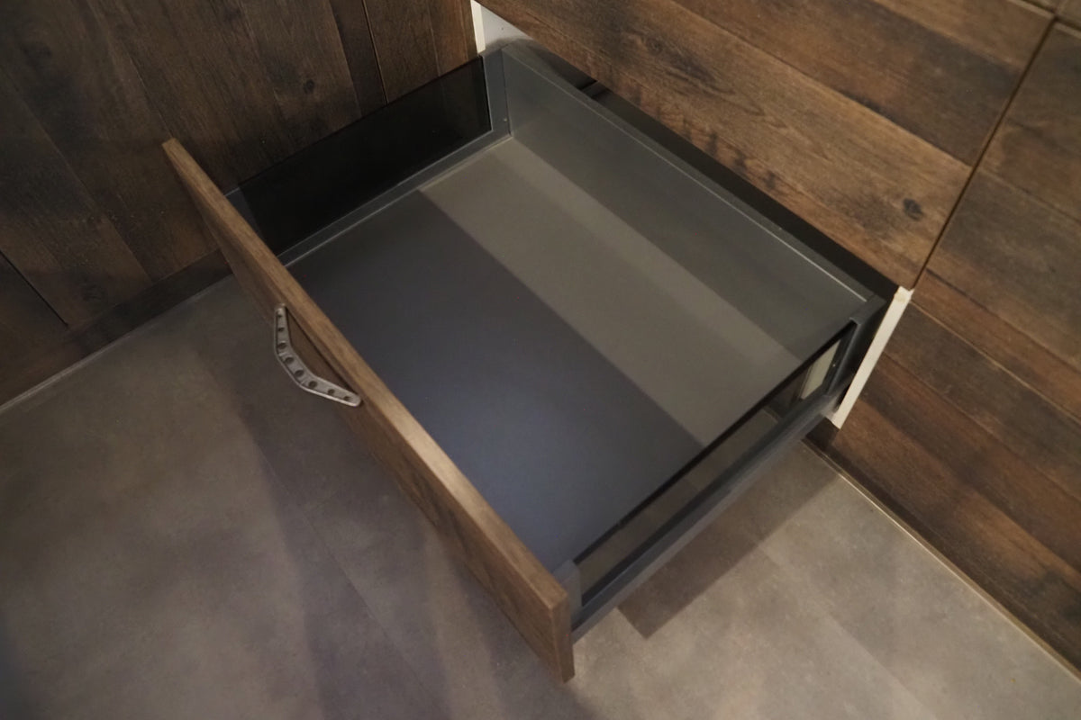 Wren Elements Swiss Oak and Italian Concrete Matte Modern Kitchen