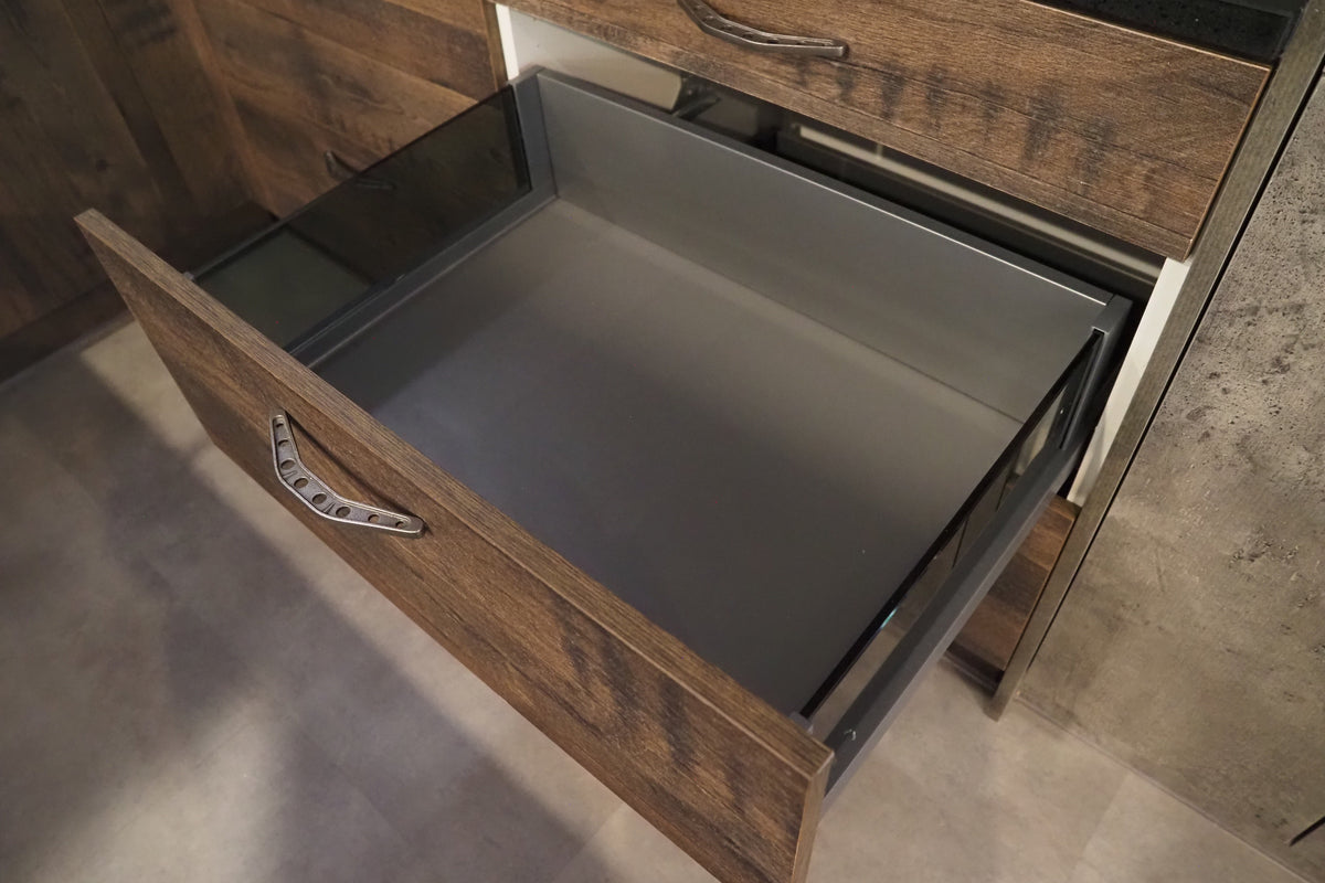 Wren Elements Swiss Oak and Italian Concrete Matte Modern Kitchen