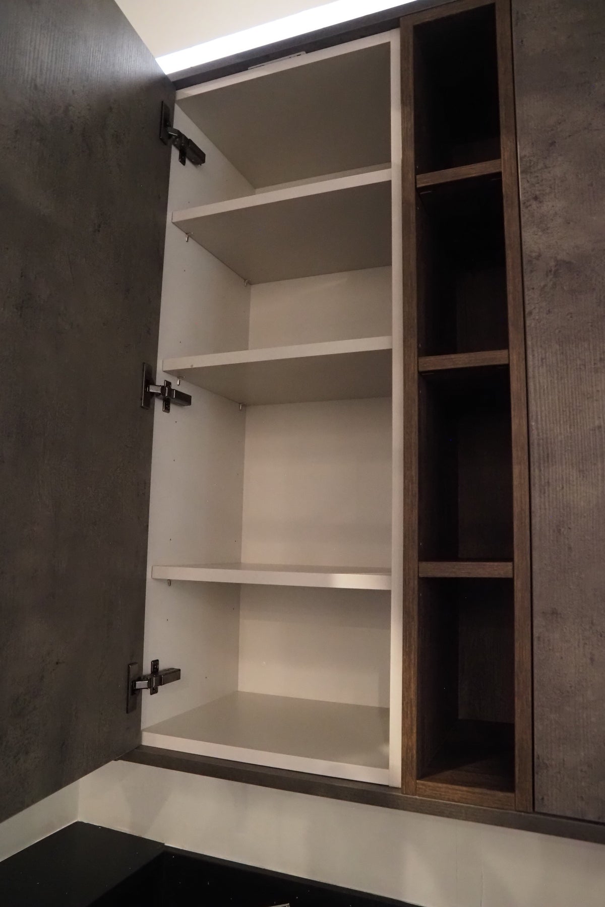 Wren Elements Swiss Oak and Italian Concrete Matte Modern Kitchen