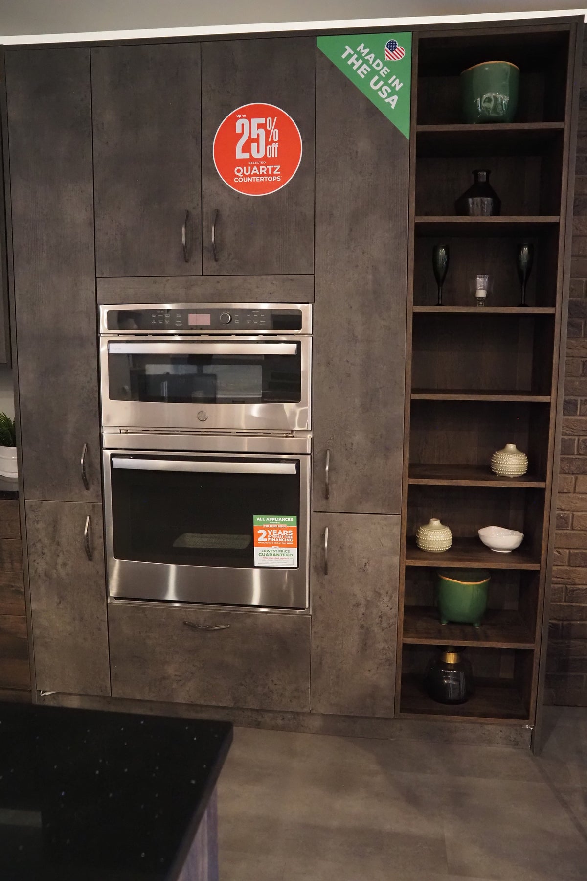 Wren Elements Swiss Oak and Italian Concrete Matte Modern Kitchen