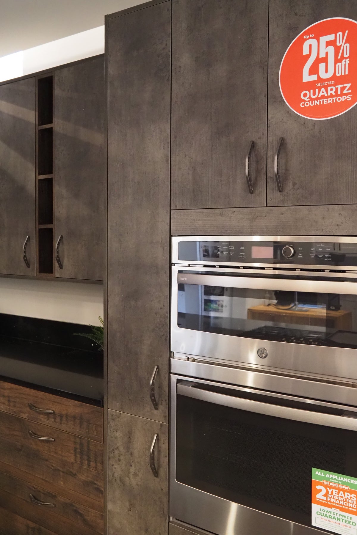 Wren Elements Swiss Oak and Italian Concrete Matte Modern Kitchen