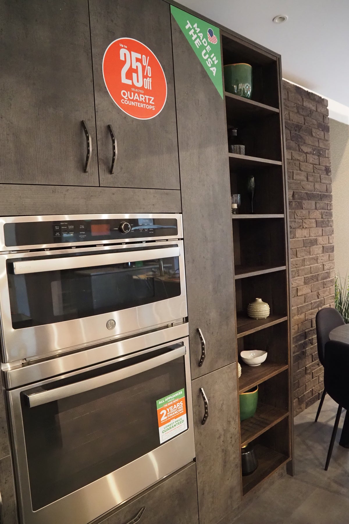 Wren Elements Swiss Oak and Italian Concrete Matte Modern Kitchen