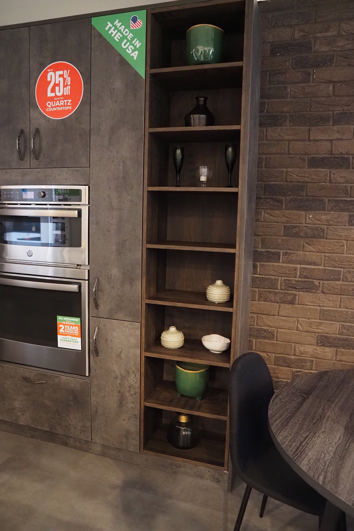 Wren Elements Swiss Oak and Italian Concrete Matte Modern Kitchen