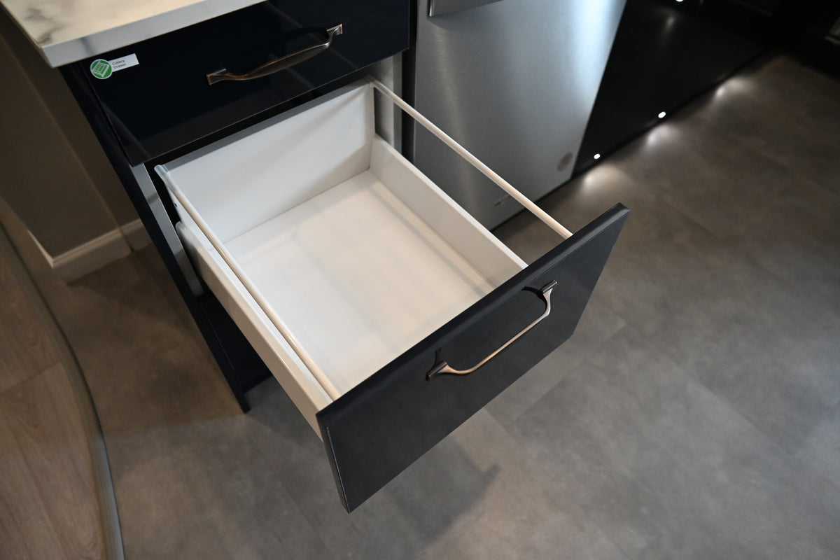 Wren Autograph Navy Blue Gloss Kitchen
