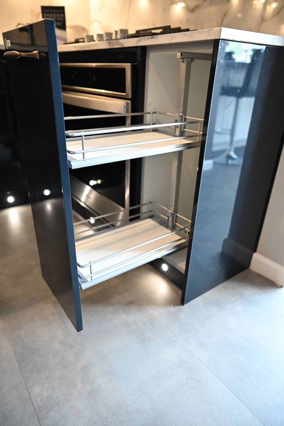 Wren Autograph Navy Blue Gloss Kitchen