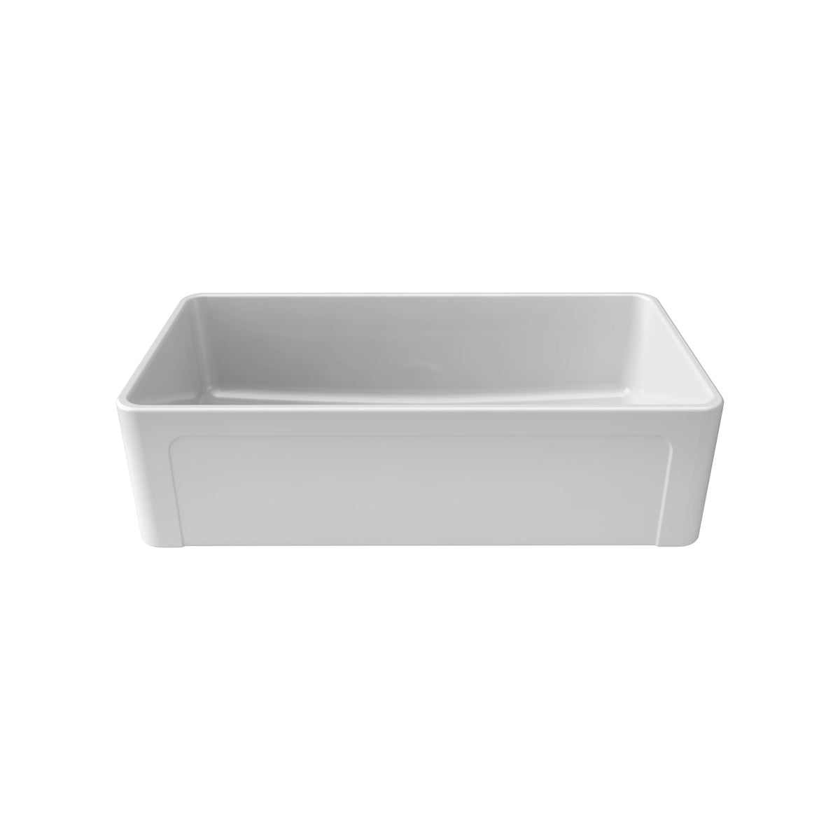 Latoscana LTW3619W 36" White Reversible Fireclay Farmhouse Sink