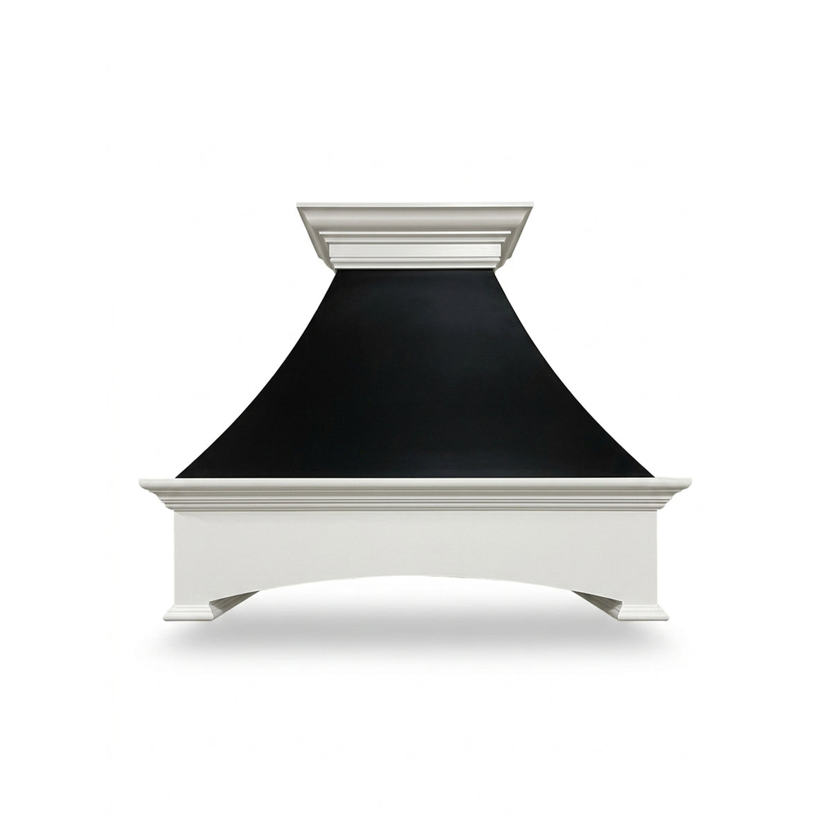 Traditional Black & White Custom Hood Surround