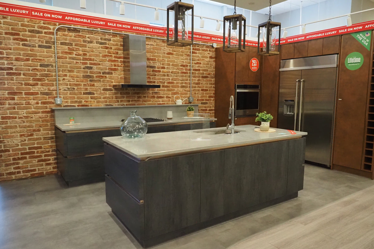 Wren Milano Modern Kitchen with Island & JennAir Appliances