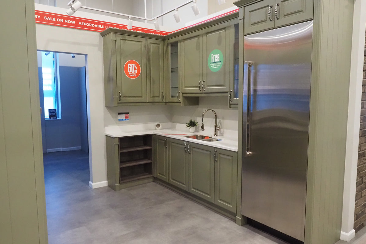Wren Georgian Juratek Olive Green Matte Kitchen