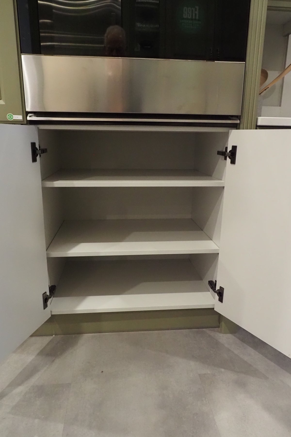 Wren Georgian Juratek Olive Green Matte Kitchen