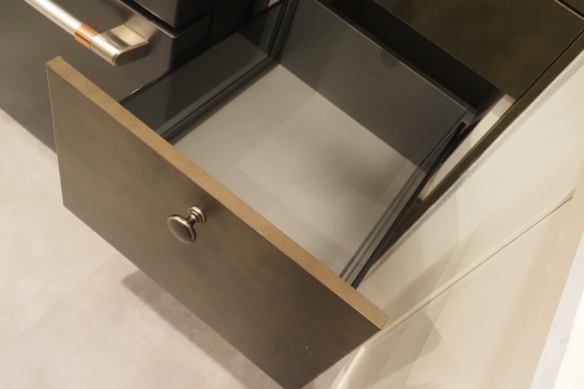 Wren Shaker Forest Classic and Metallic Bronze Matte Kitchen