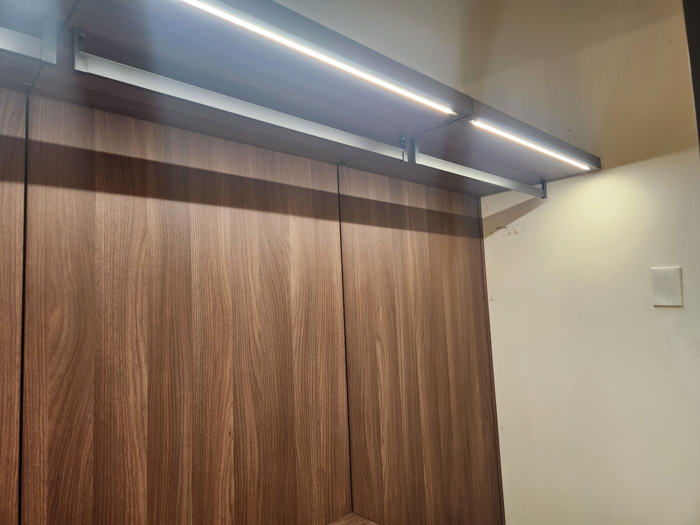Hans Krug Modern Built-In Brown Laminate Closet System