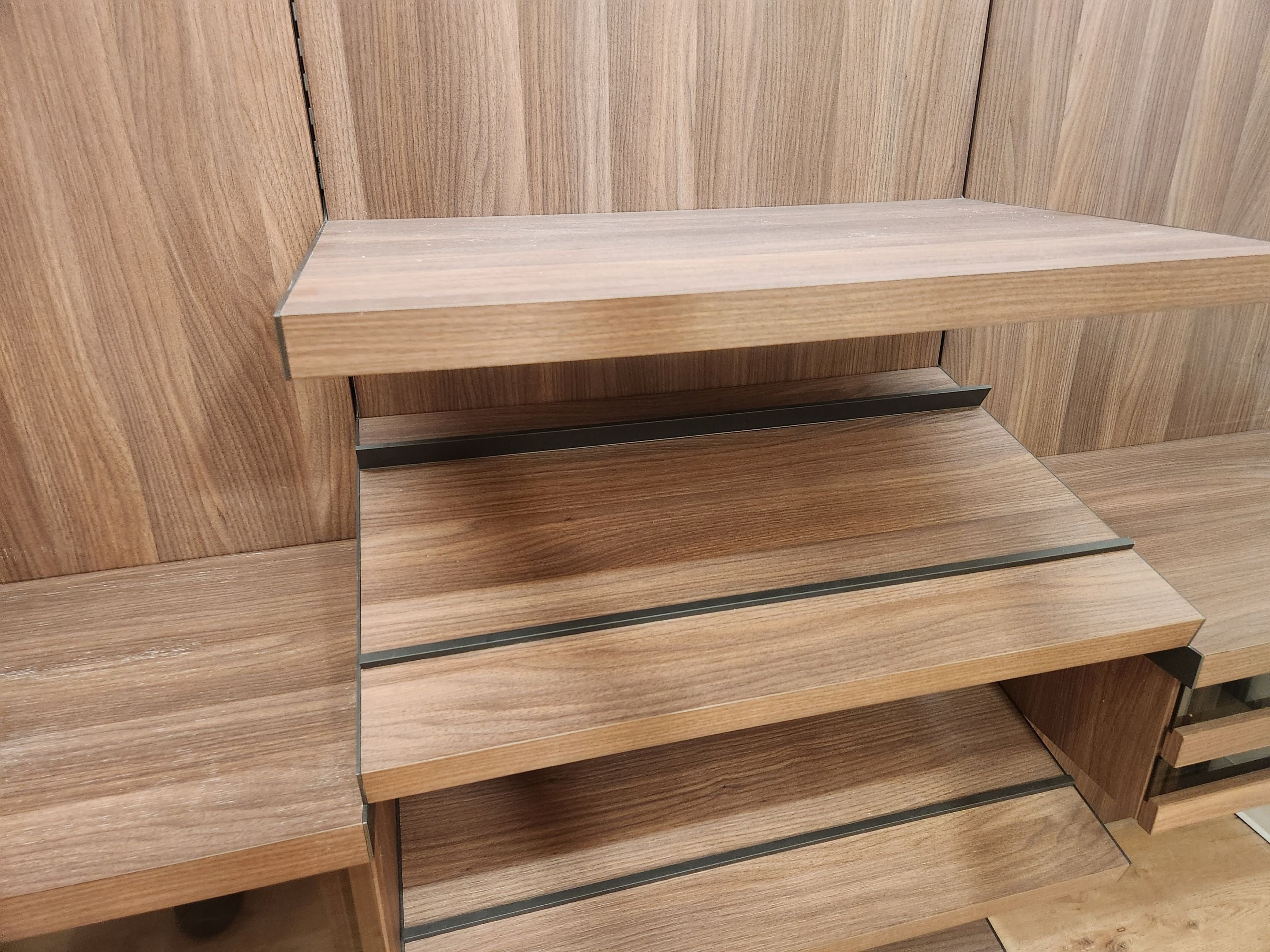 Hans Krug Modern Built-In Brown Laminate Closet System