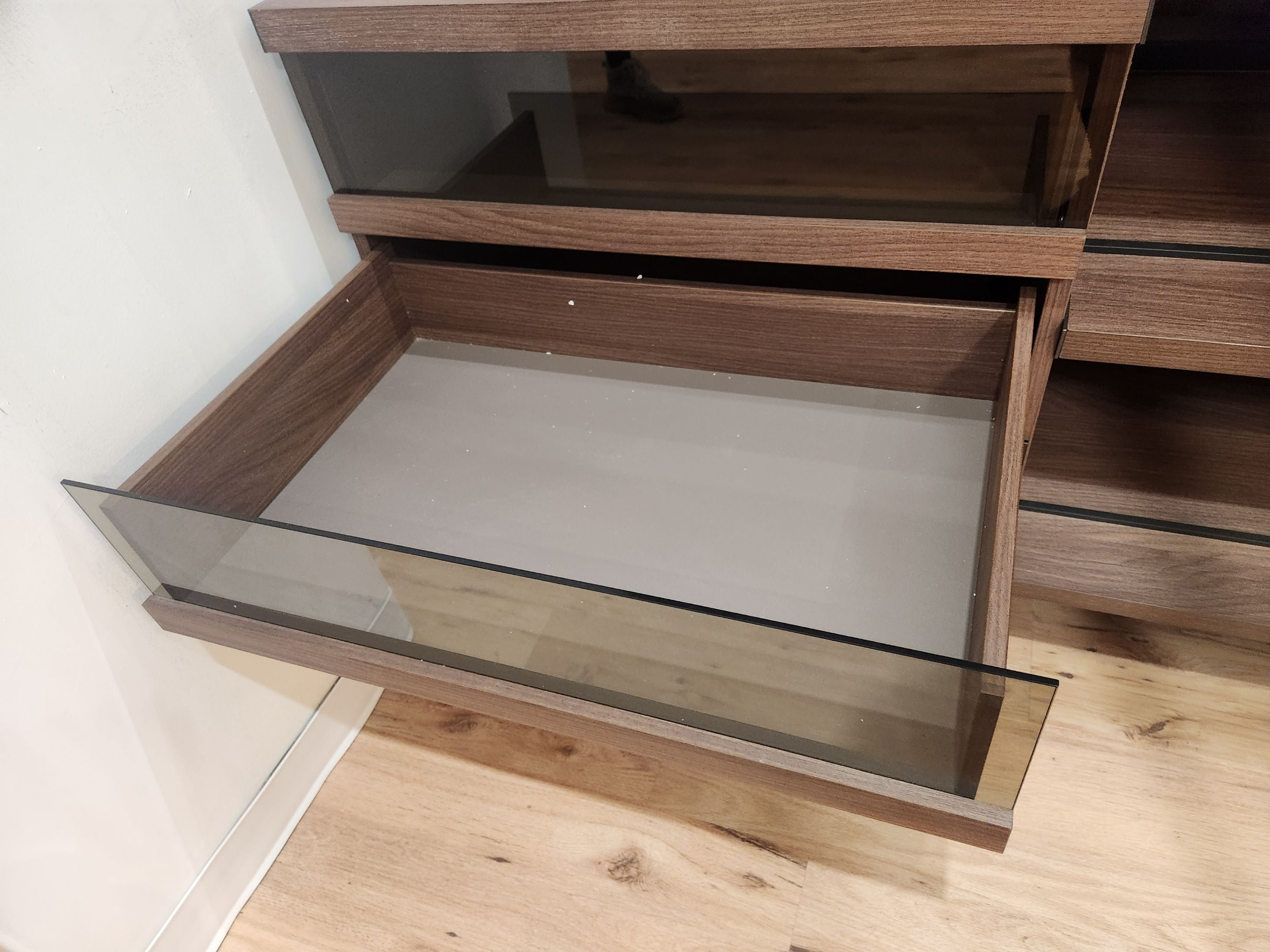 Hans Krug Modern Built-In Brown Laminate Closet System