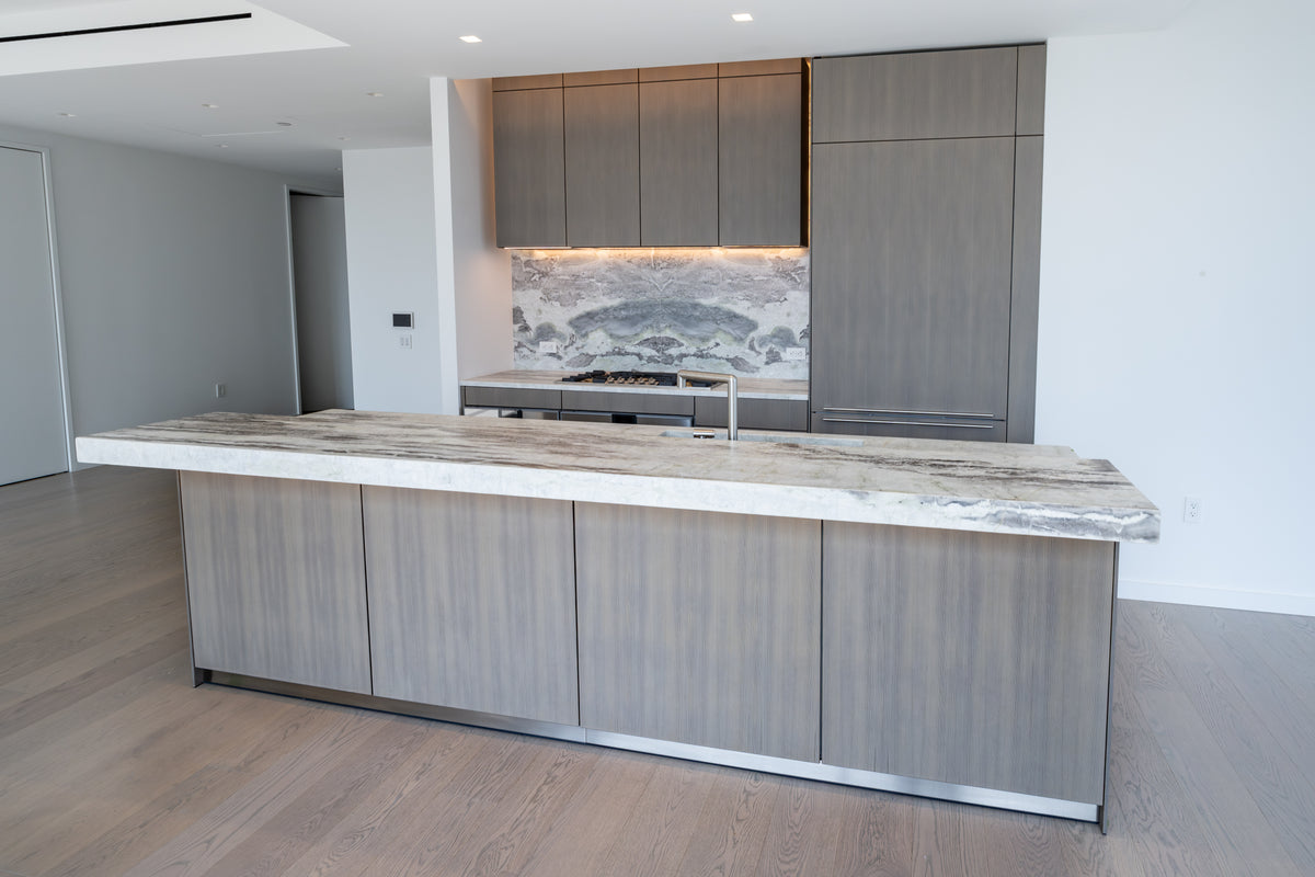 "The Tribeca" Modern Kitchen with Island & Gaggenau Appliances