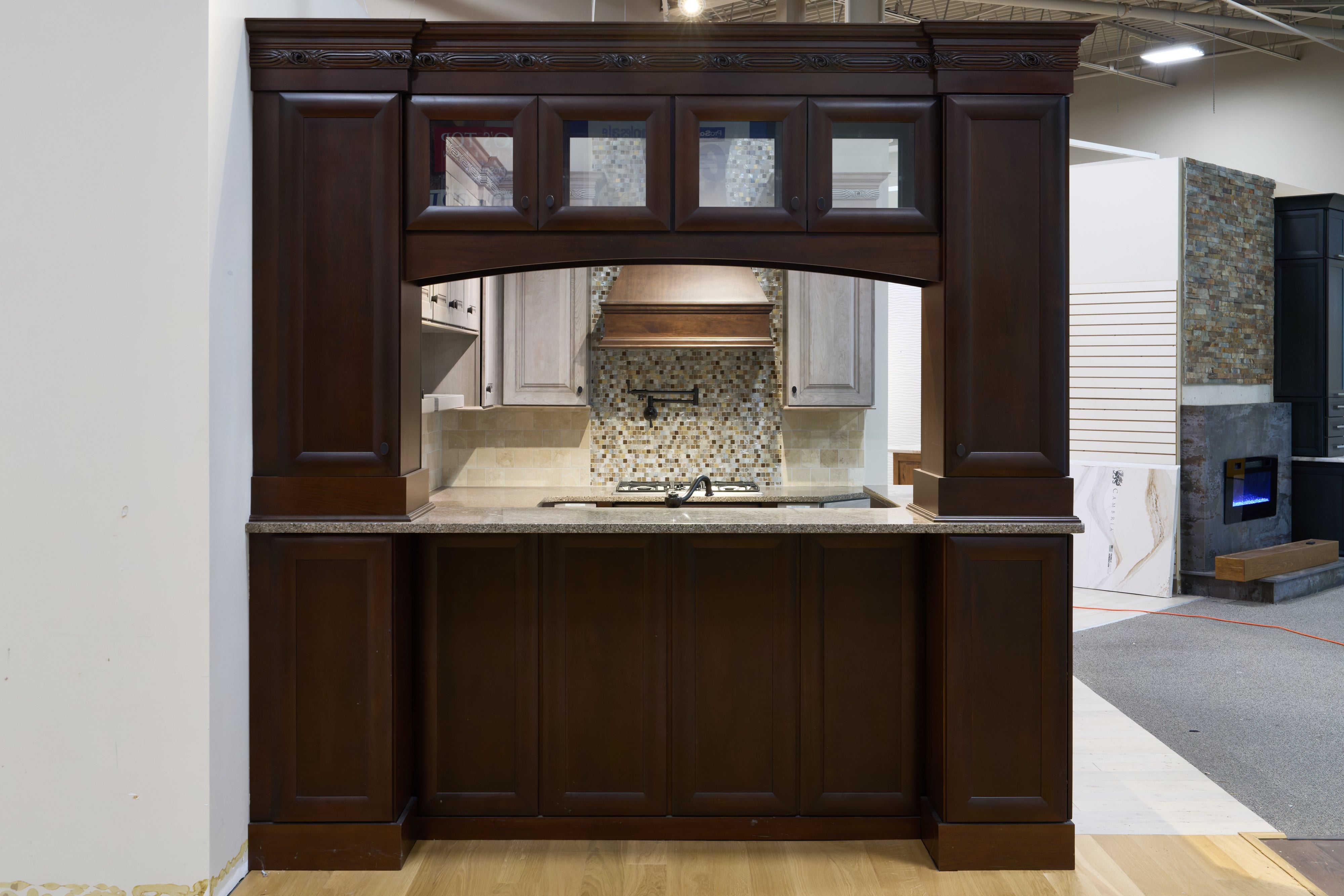 Omega Traditional Walnut & Weathered Grey Kitchen