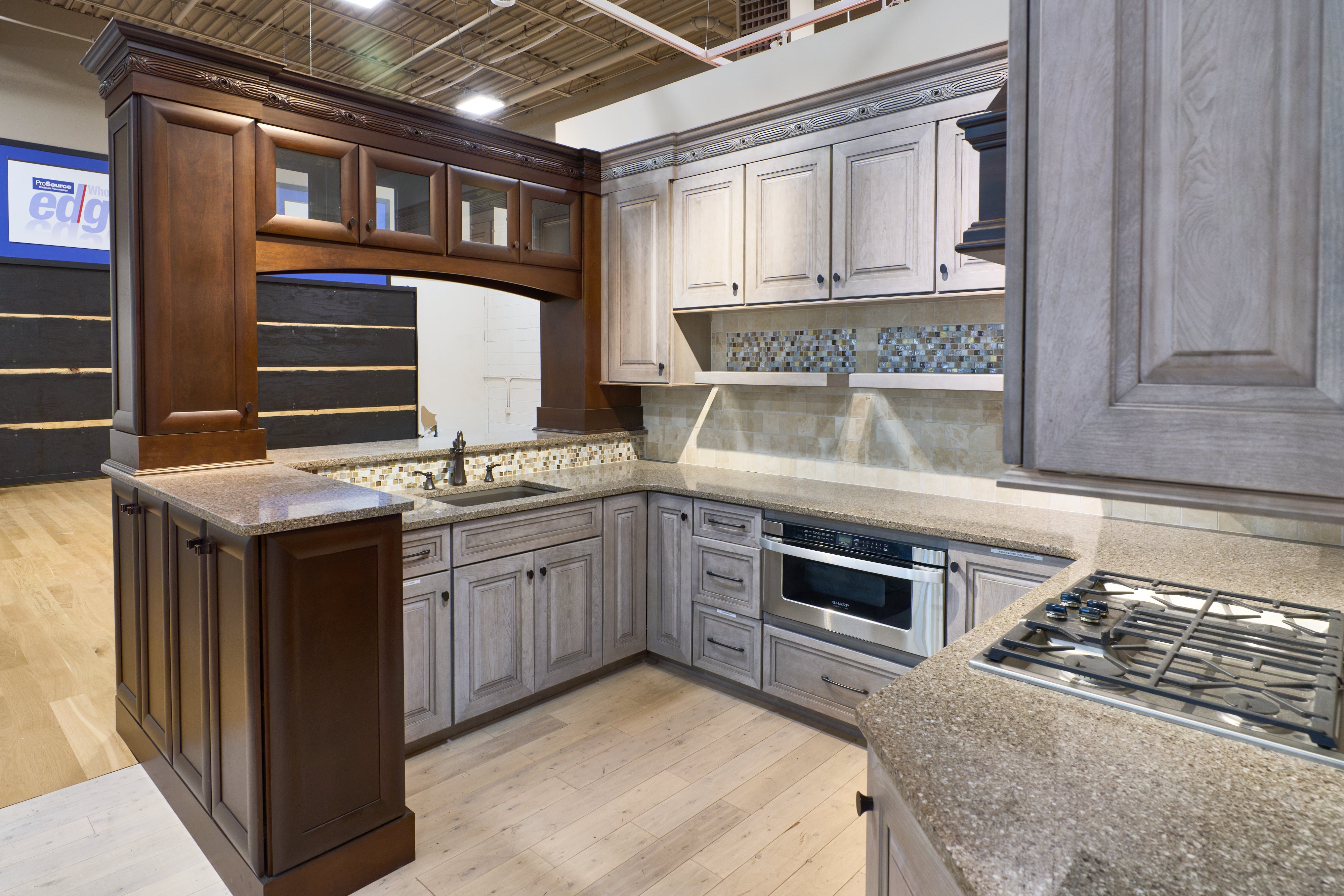 Omega Traditional Walnut & Weathered Grey Kitchen