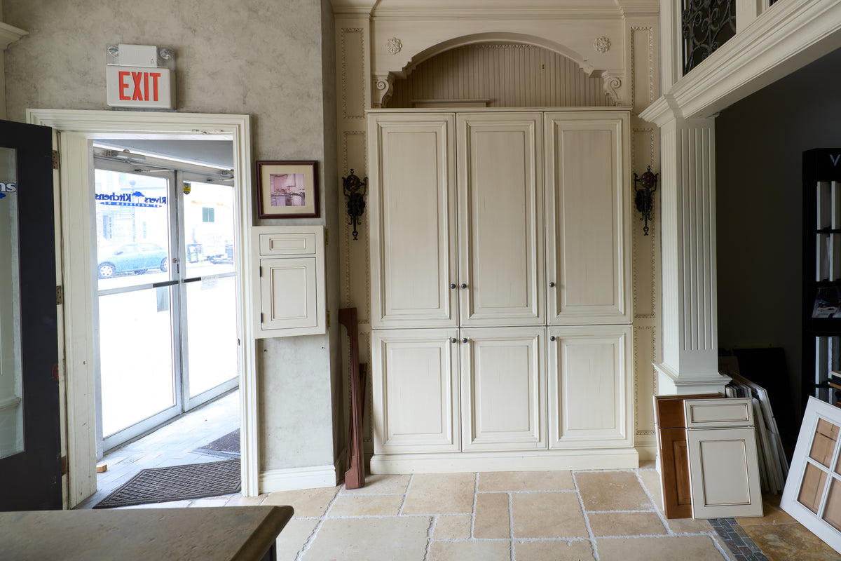 Wood-Mode Cream Froth Traditional Kitchen with Island