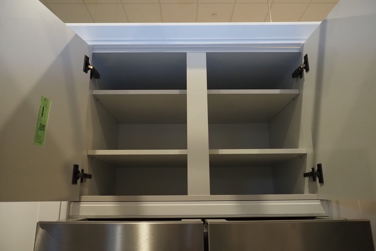 Wren Shaker White & Grey Matte Kitchen with KitchenAid Appliances