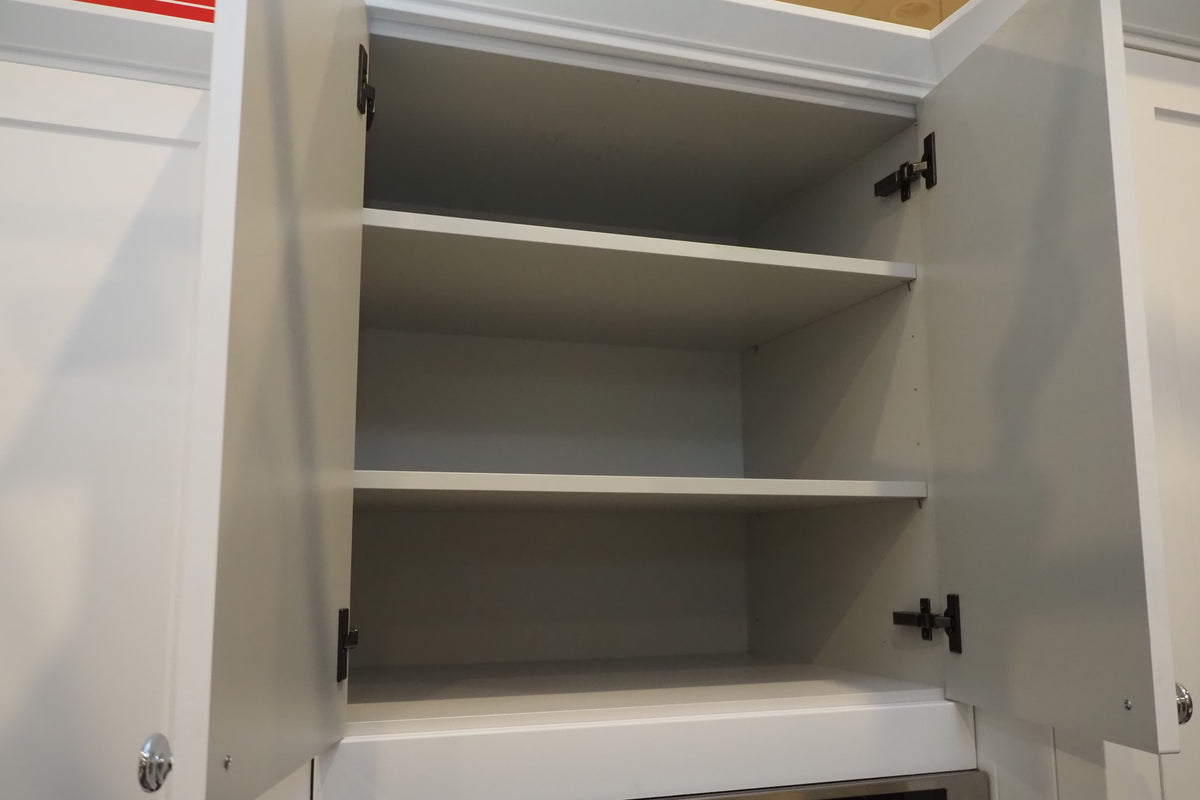 Wren Shaker White & Grey Matte Kitchen with KitchenAid Appliances