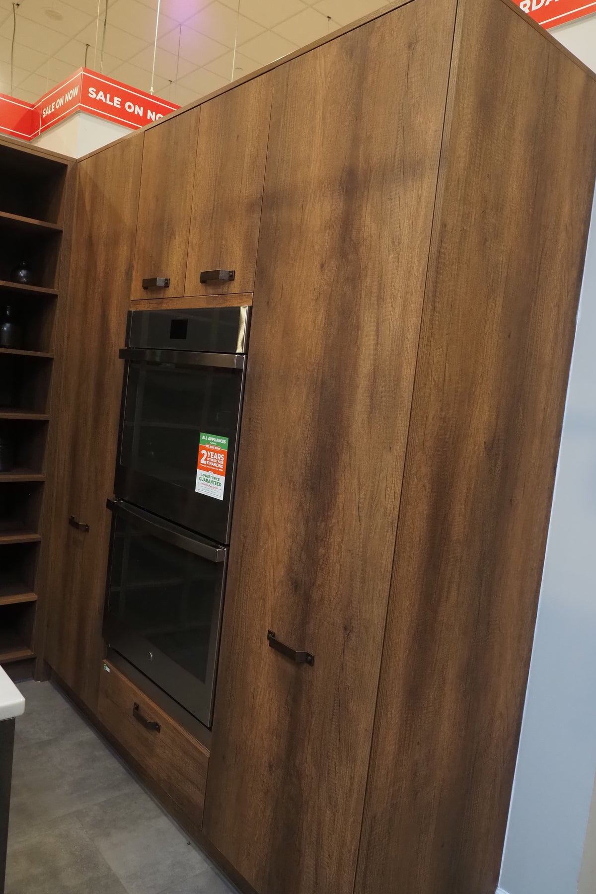 Wren Elements Oxidized Bronze and Saddle Oak Matte Kitchen
