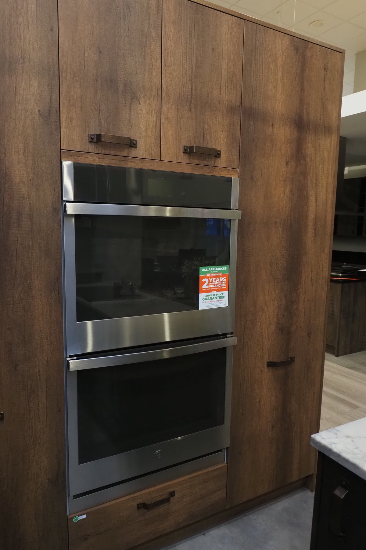 Wren Elements Oxidized Bronze and Saddle Oak Matte Kitchen