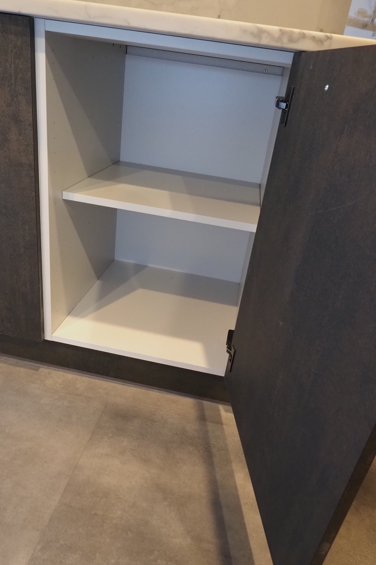 Wren Elements Oxidized Bronze and Saddle Oak Matte Kitchen