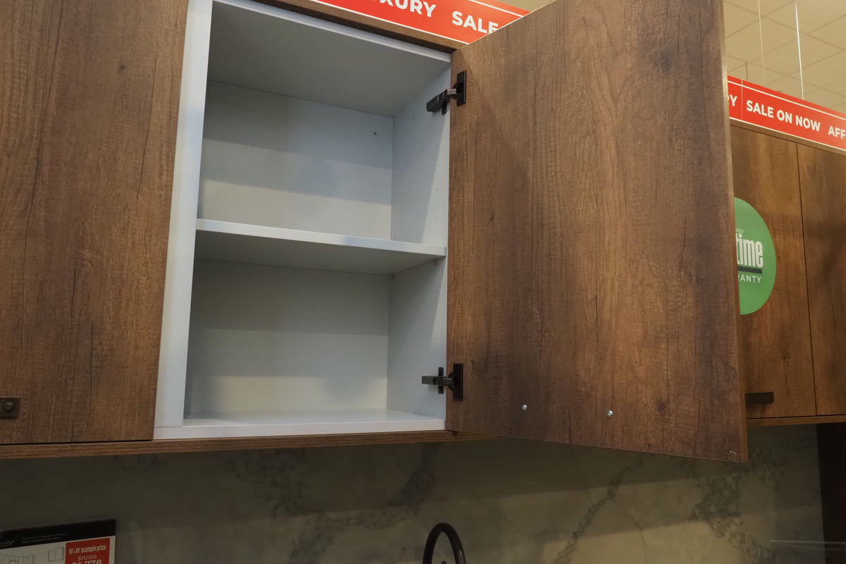 Wren Elements Oxidized Bronze and Saddle Oak Matte Kitchen