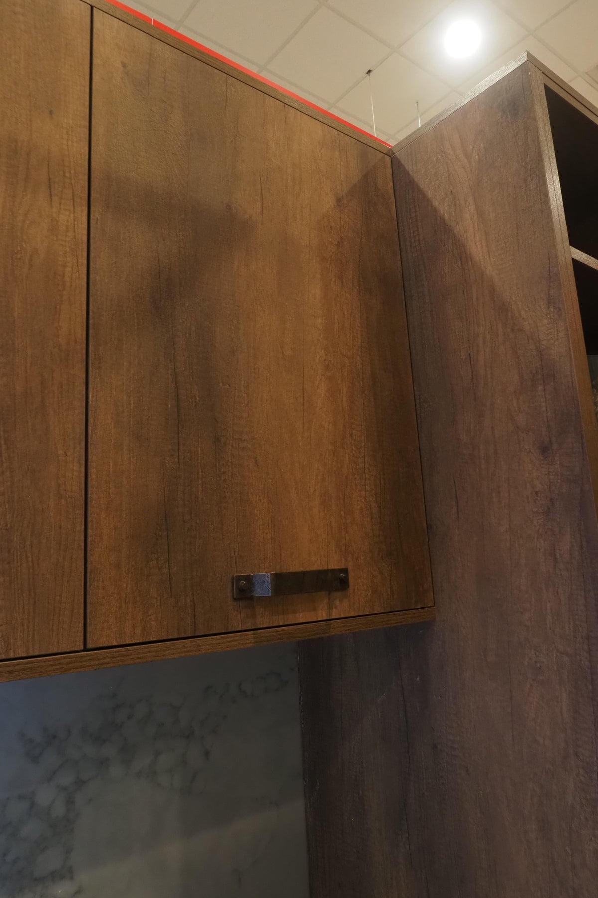 Wren Elements Oxidized Bronze and Saddle Oak Matte Kitchen