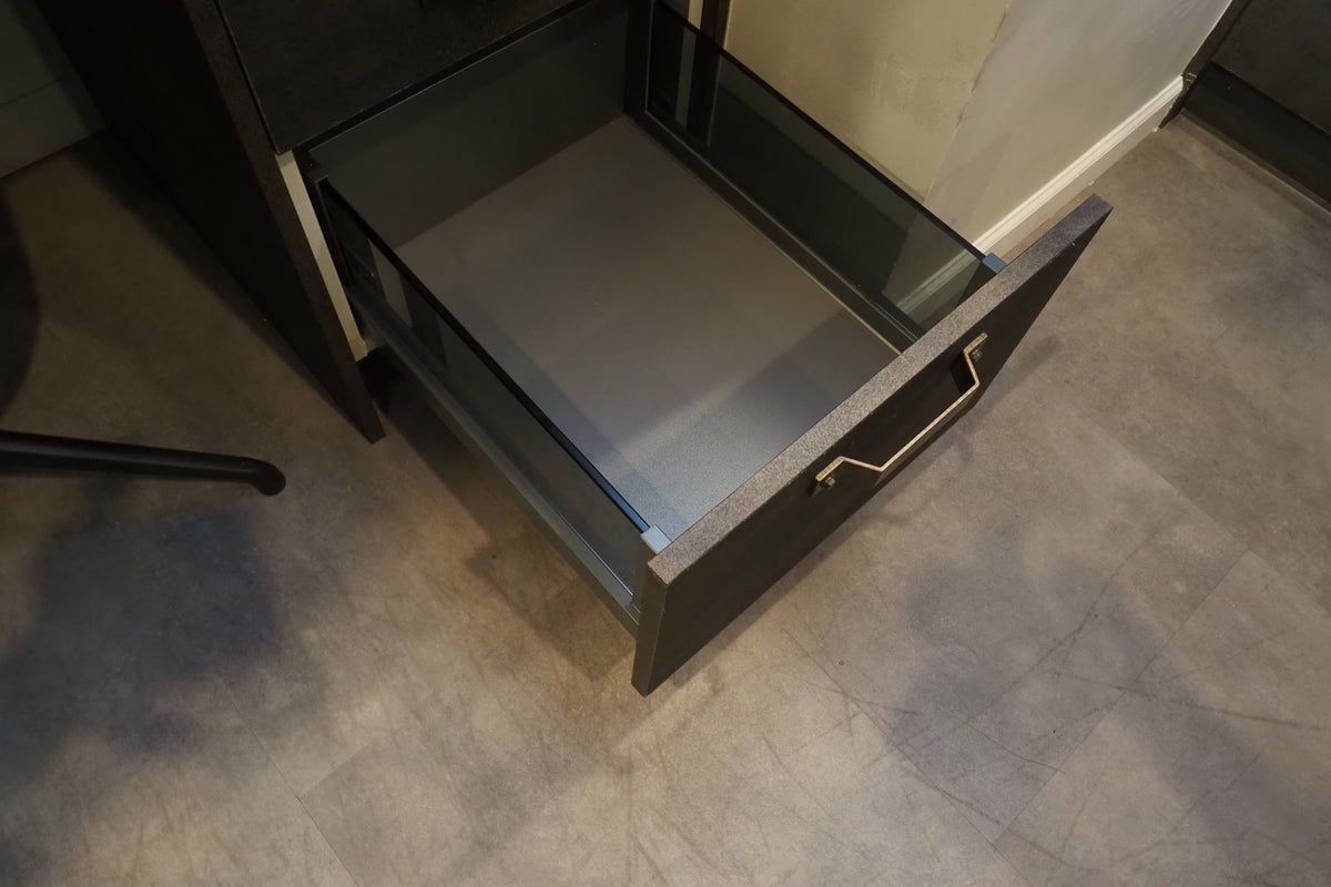 Wren Elements Oxidized Bronze and Saddle Oak Matte Kitchen