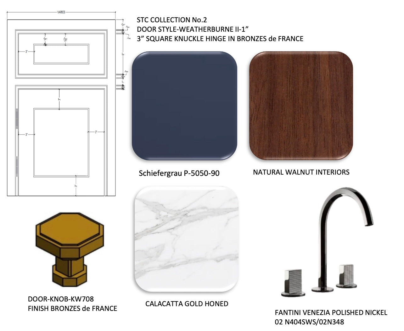 St. Charles Transitional Slate Gray Butler's Pantry with White Quartz Countertops