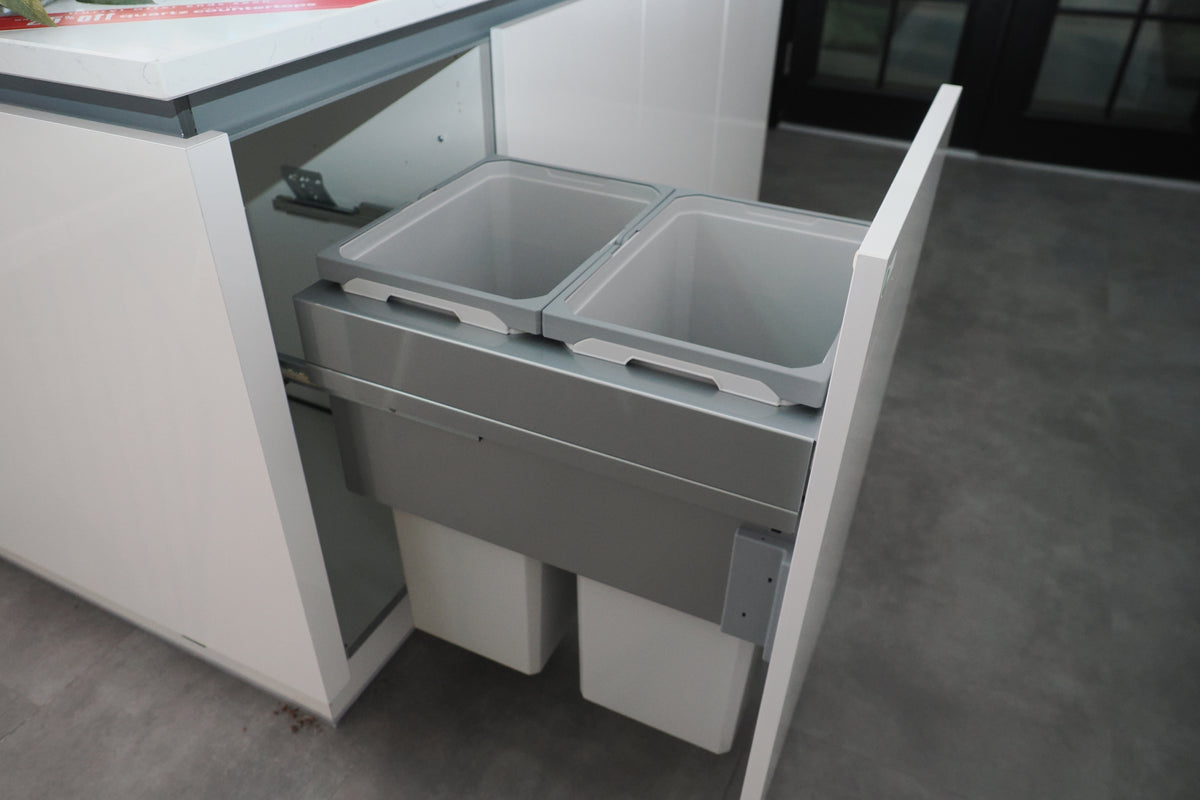 Wren Milano High Gloss White Kitchen with Island