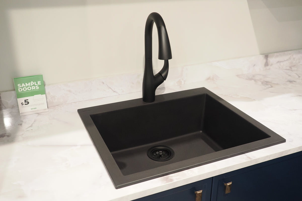 Wren Shaker Navy Blue Kitchen Corner