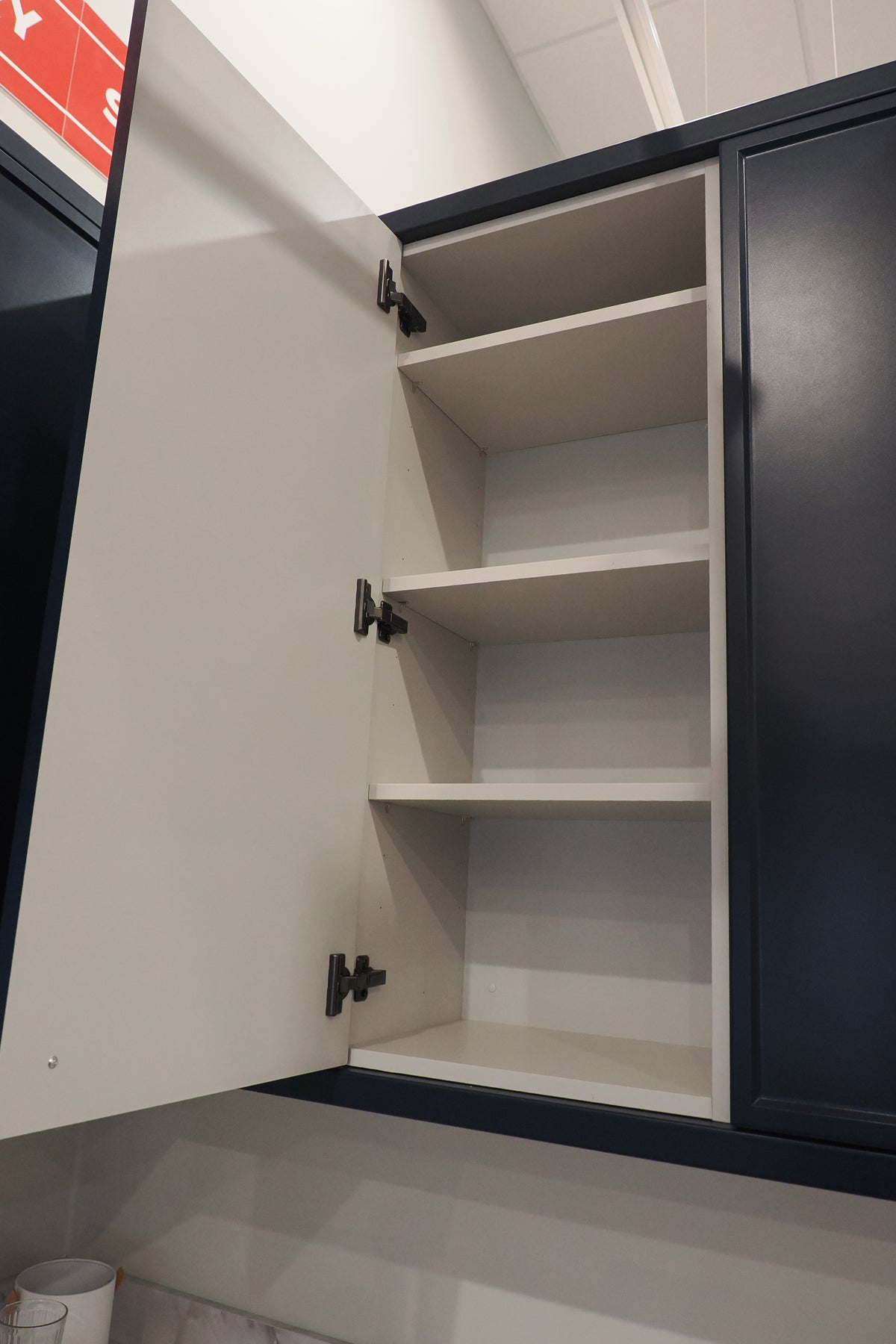 Wren Shaker Navy Blue Kitchen Corner