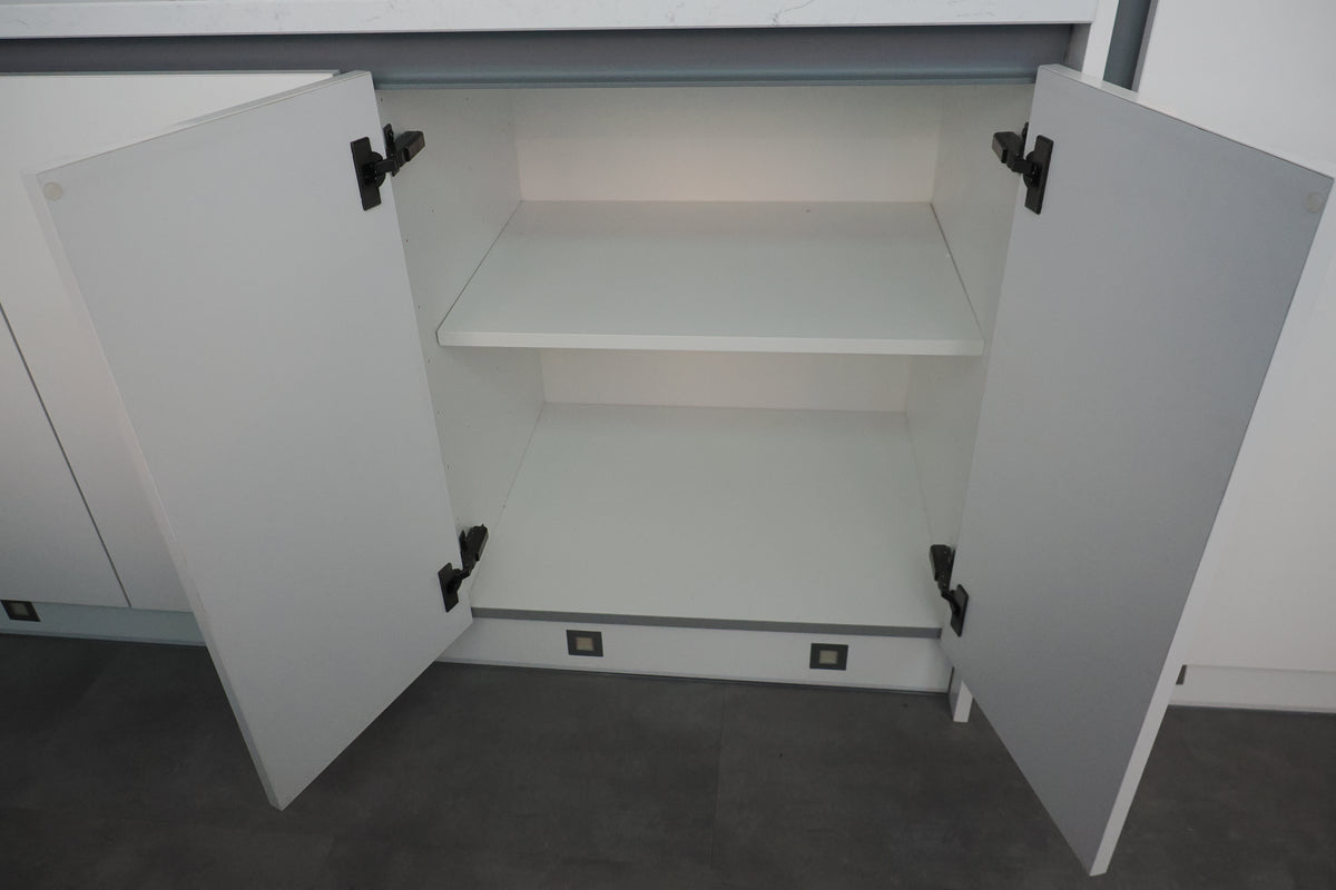 Wren Milano High Gloss White Kitchen with Island