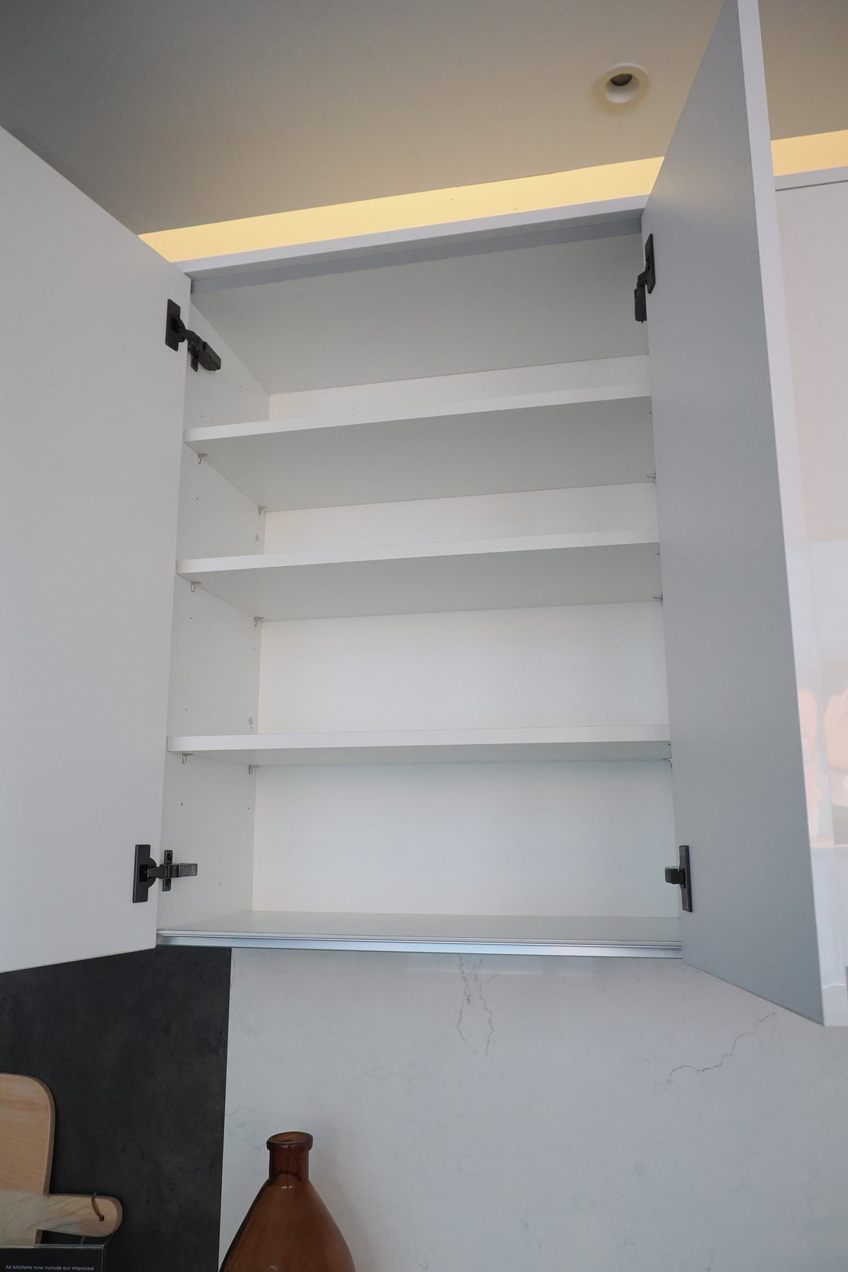 Wren Milano High Gloss White Kitchen with Island