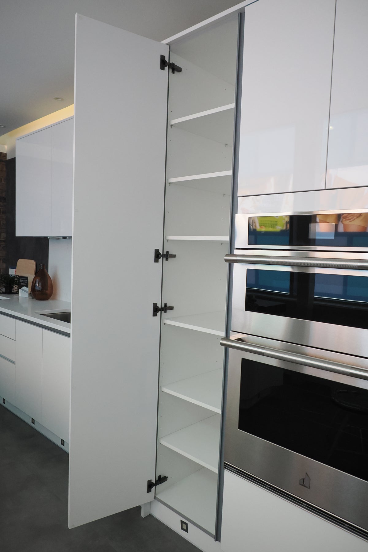 Wren Milano High Gloss White Kitchen with Island