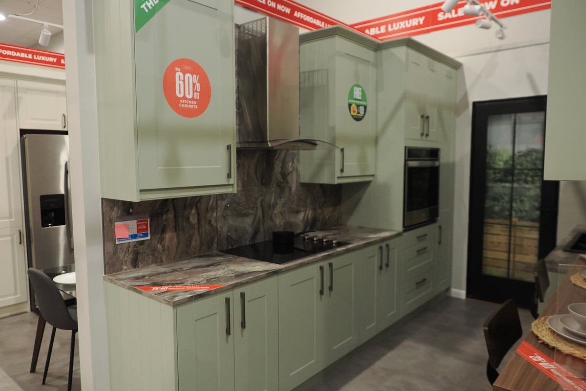 Wren Shaker Classic Sage Green Matte Kitchen